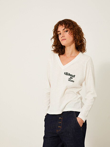 KARRY T-SHIRT -  Ecru , Ready-to-wear Bensimon