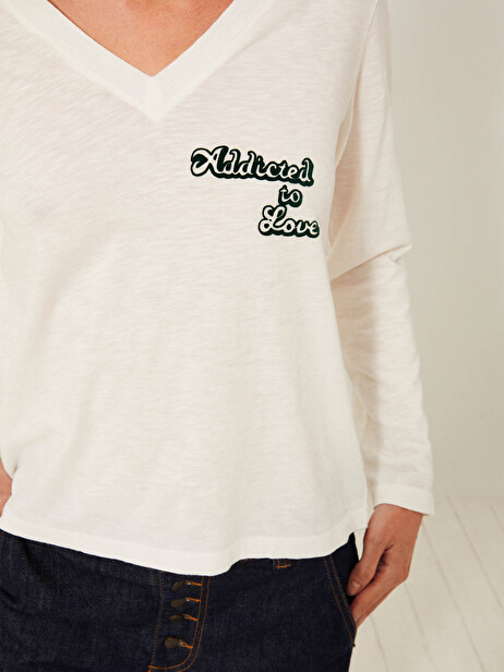 KARRY T-SHIRT -  Ecru , Ready-to-wear Bensimon