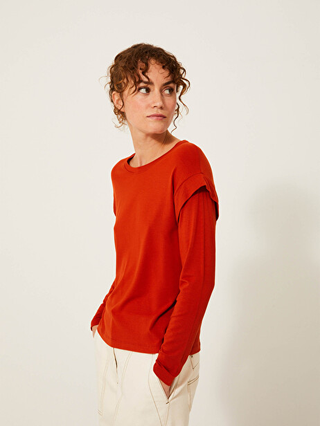 KALEB T-SHIRT -  Paprika , Ready-to-wear Bensimon