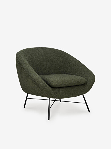 FAUTEUIL BARROW JACQUE DENEEF - ETHNICRAFT -  Green , Home design Bensimon