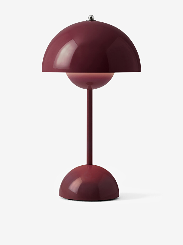 NOMAD LAMP VP9 PLUM FLOWER POT -  Plum , Home design Bensimon