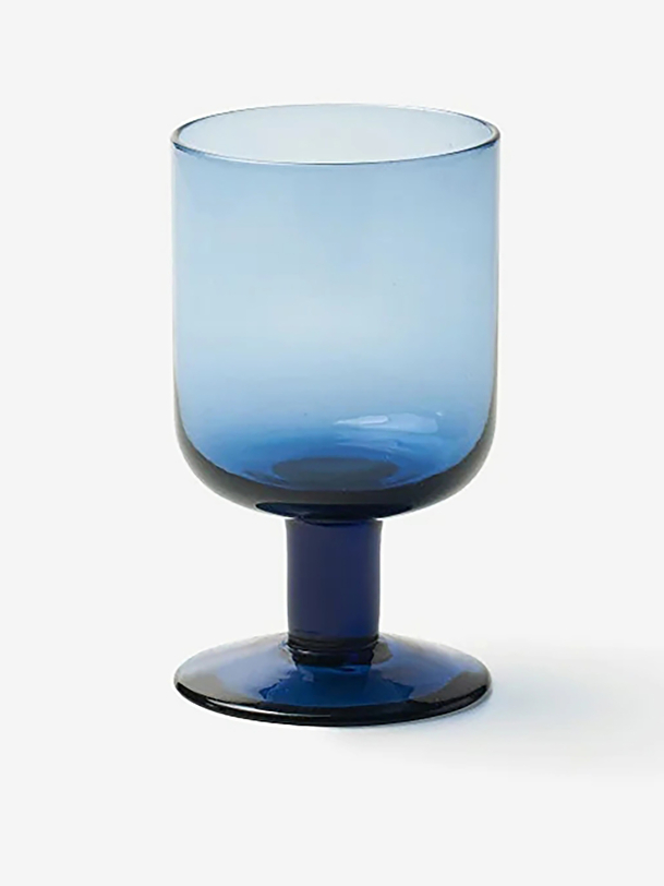 BLUE WINE GLASS -  Blue , Home design Bensimon
