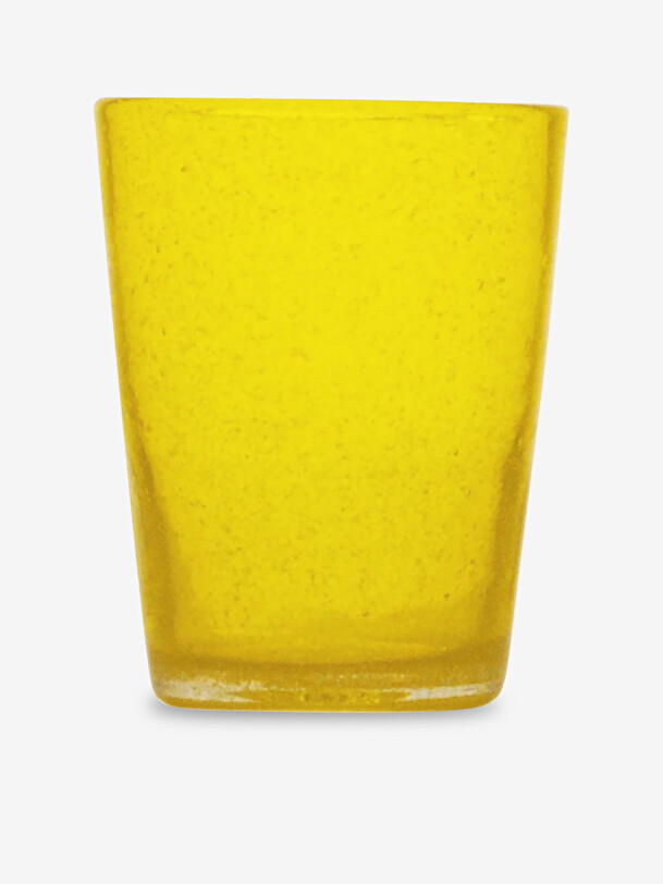 YELLOW BUBBLE GLASS -  Yellow , Home design Bensimon