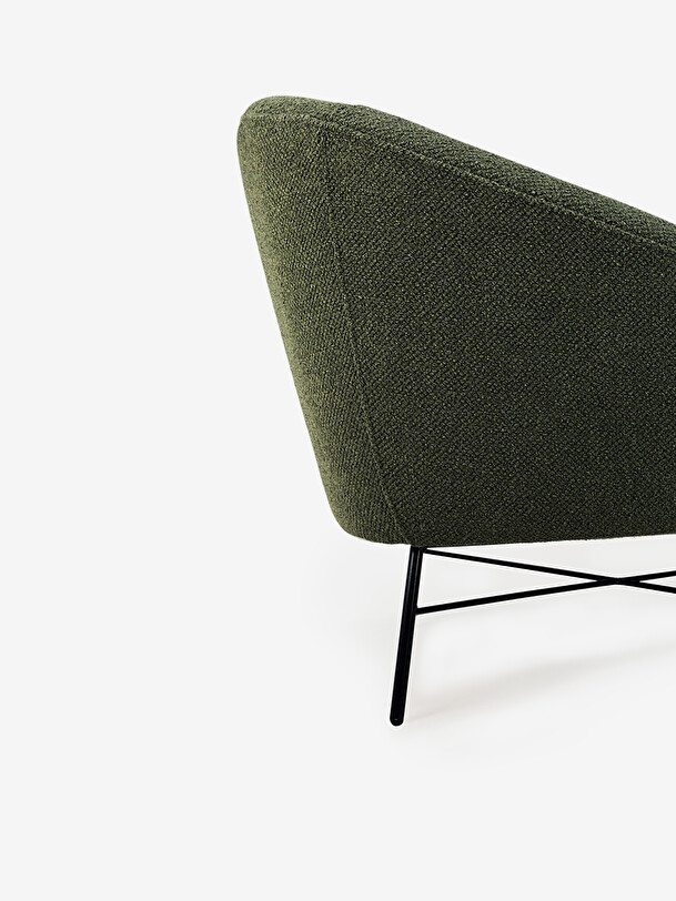 FAUTEUIL BARROW JACQUE DENEEF - ETHNICRAFT -  Green , Home design Bensimon