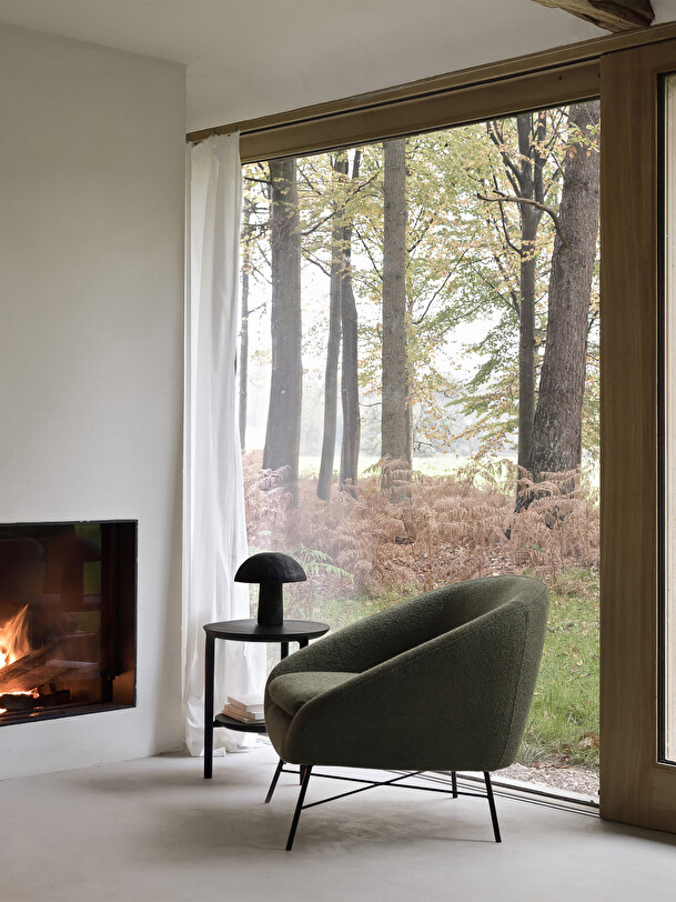 FAUTEUIL BARROW JACQUE DENEEF - ETHNICRAFT -  Green , Home design Bensimon