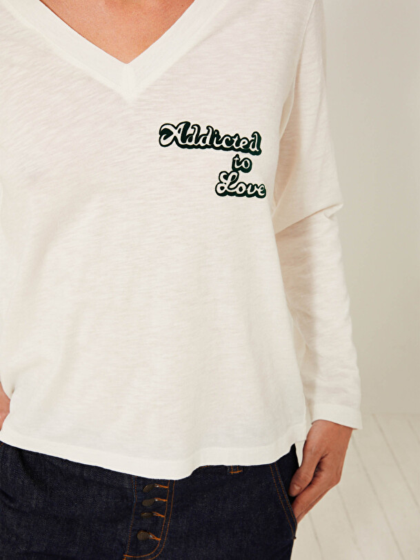 KARRY T-SHIRT -  Ecru , Ready-to-wear Bensimon