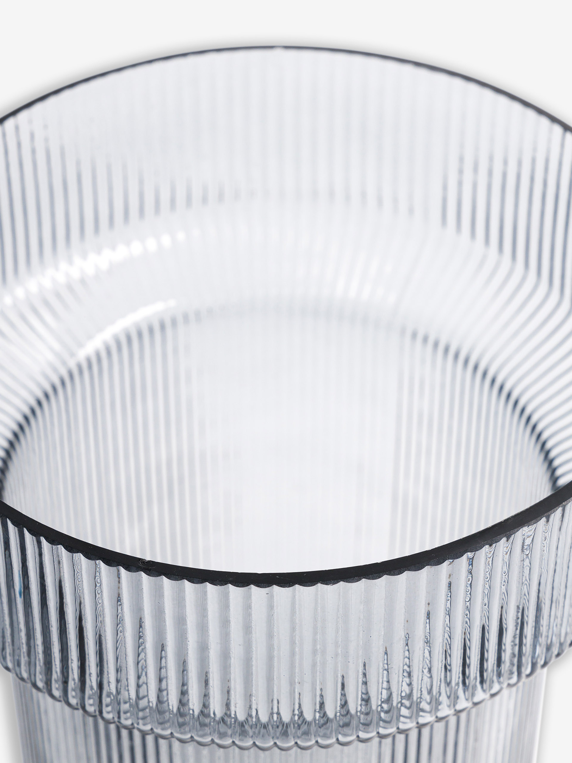 XL GRAY STRIPE VASE -  Grey , Home design Bensimon