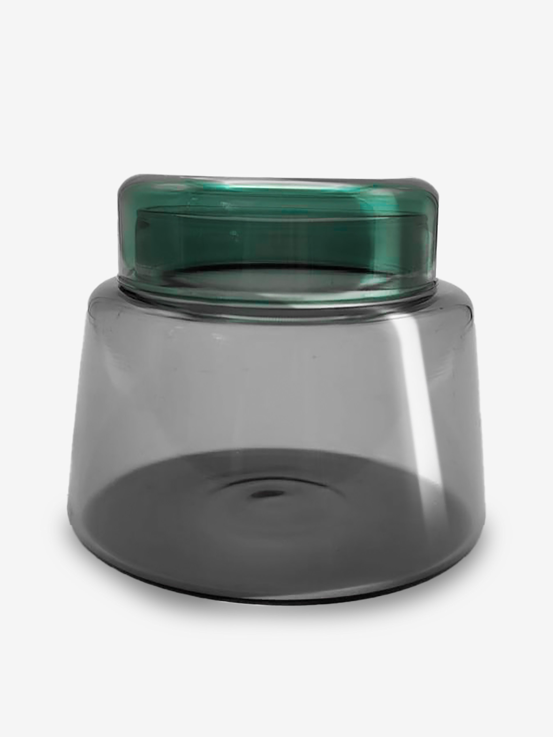 BICOLOR GRAY GREEN POT - Smoke gray , Home design Bensimon