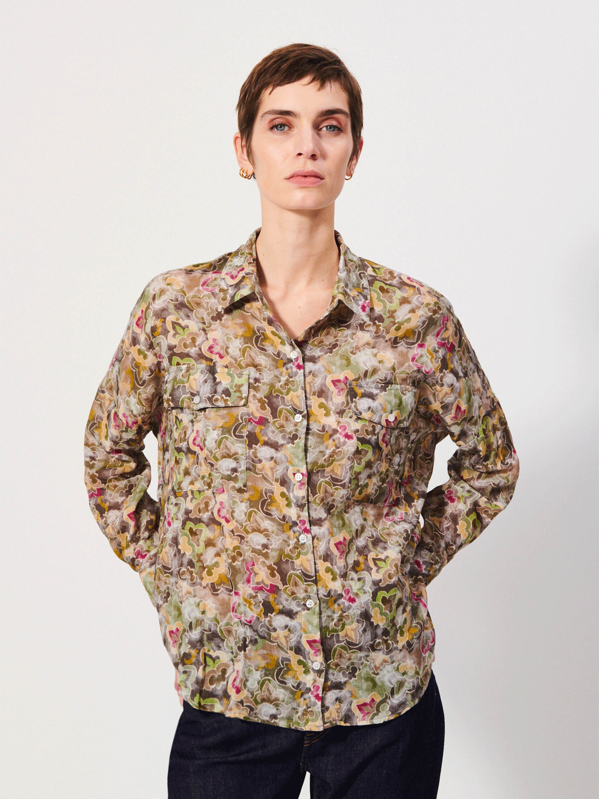 JANICE SHIRT -  Winter flower , Ready-to-wear Bensimon
