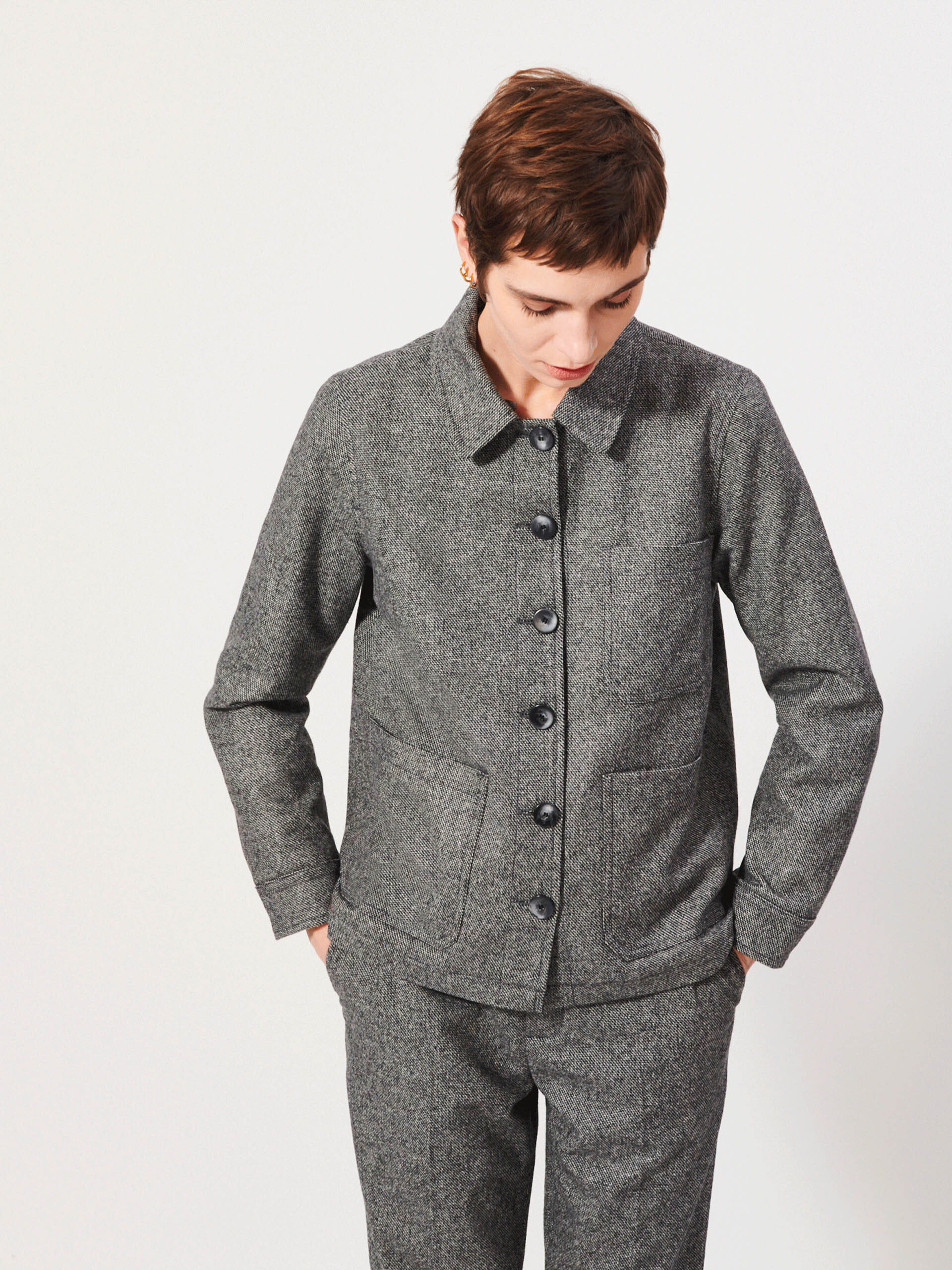GOLTA JACKET - Grey , Ready-to-wear Bensimon