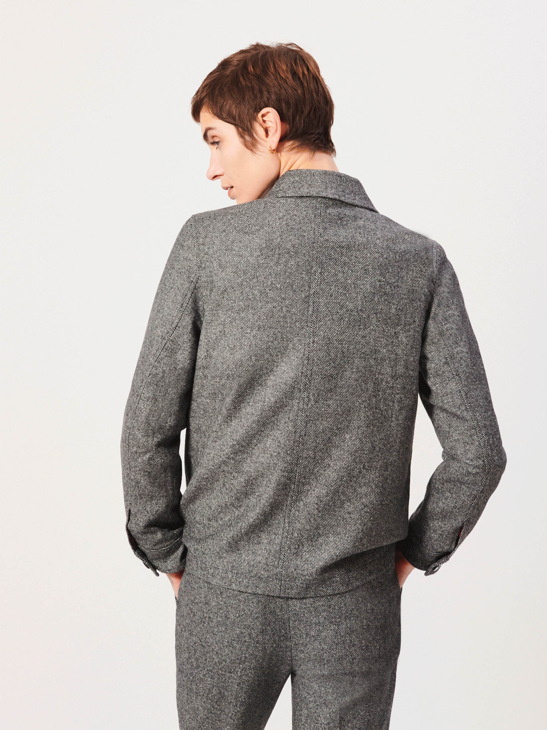 GOLTA JACKET - Grey , Ready-to-wear Bensimon