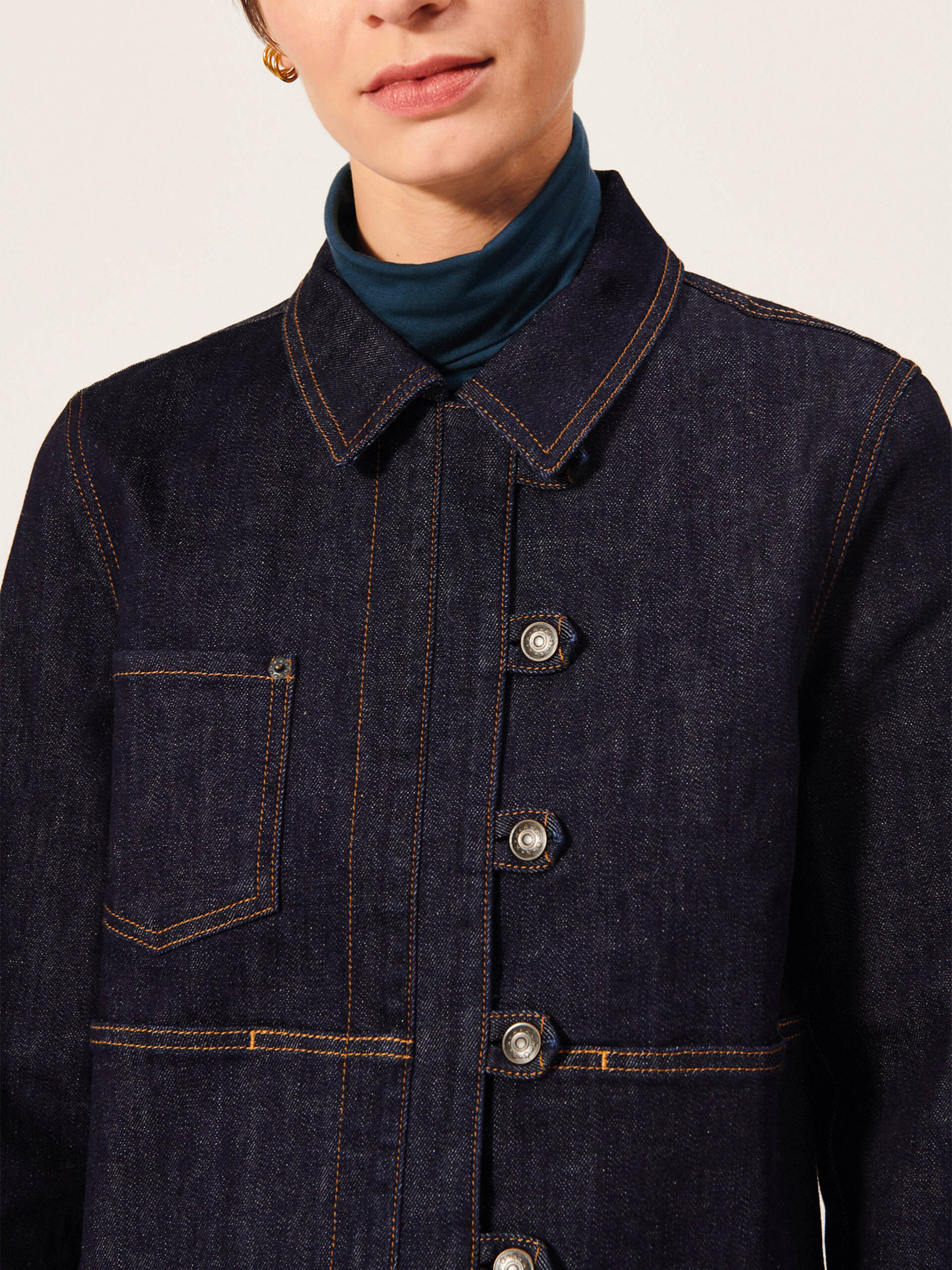 JALILA JACKET -  Jean , Ready-to-wear Bensimon