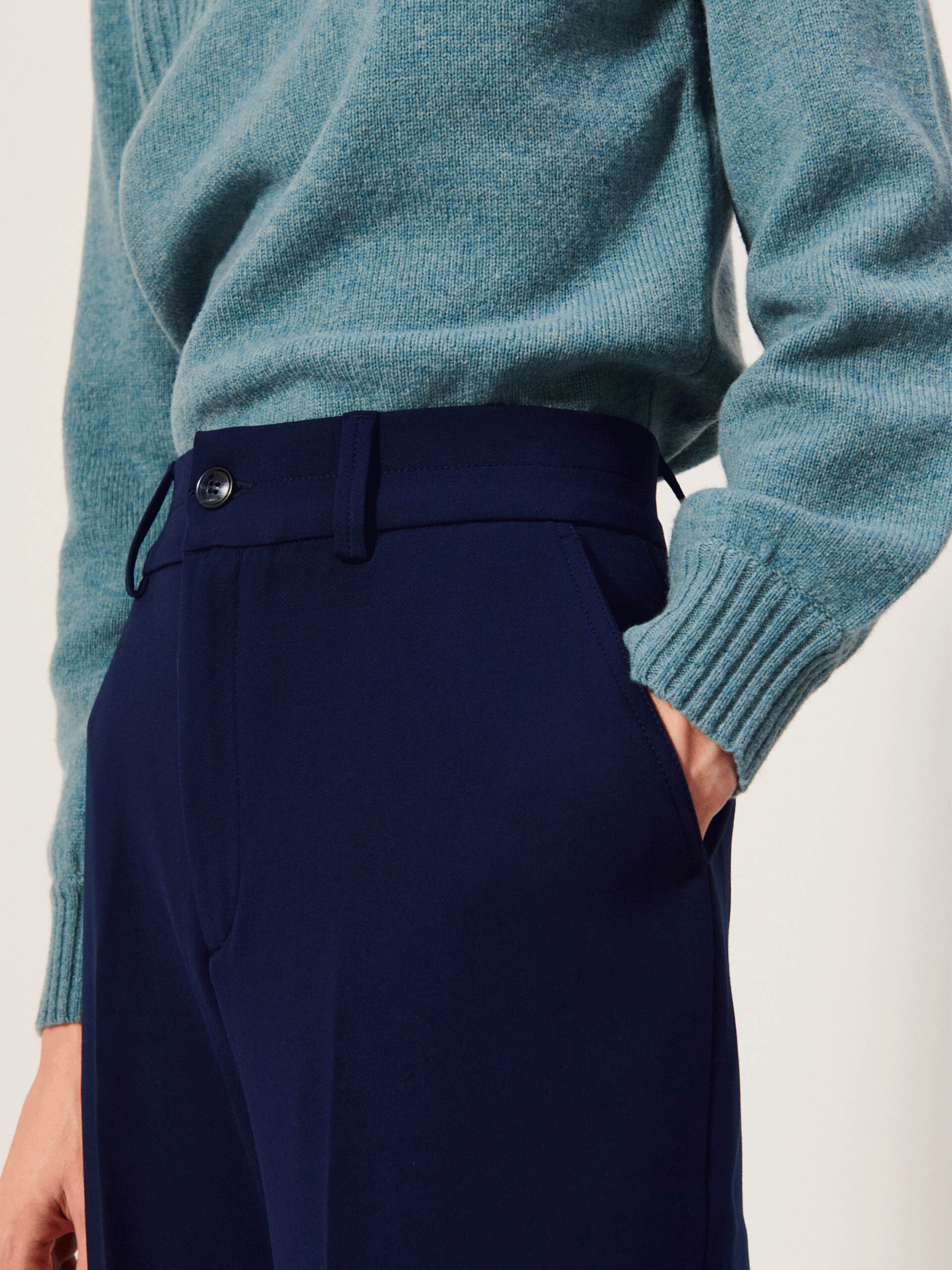 DAMA TROUSERS -  Bleu nuit , Ready-to-wear Bensimon
