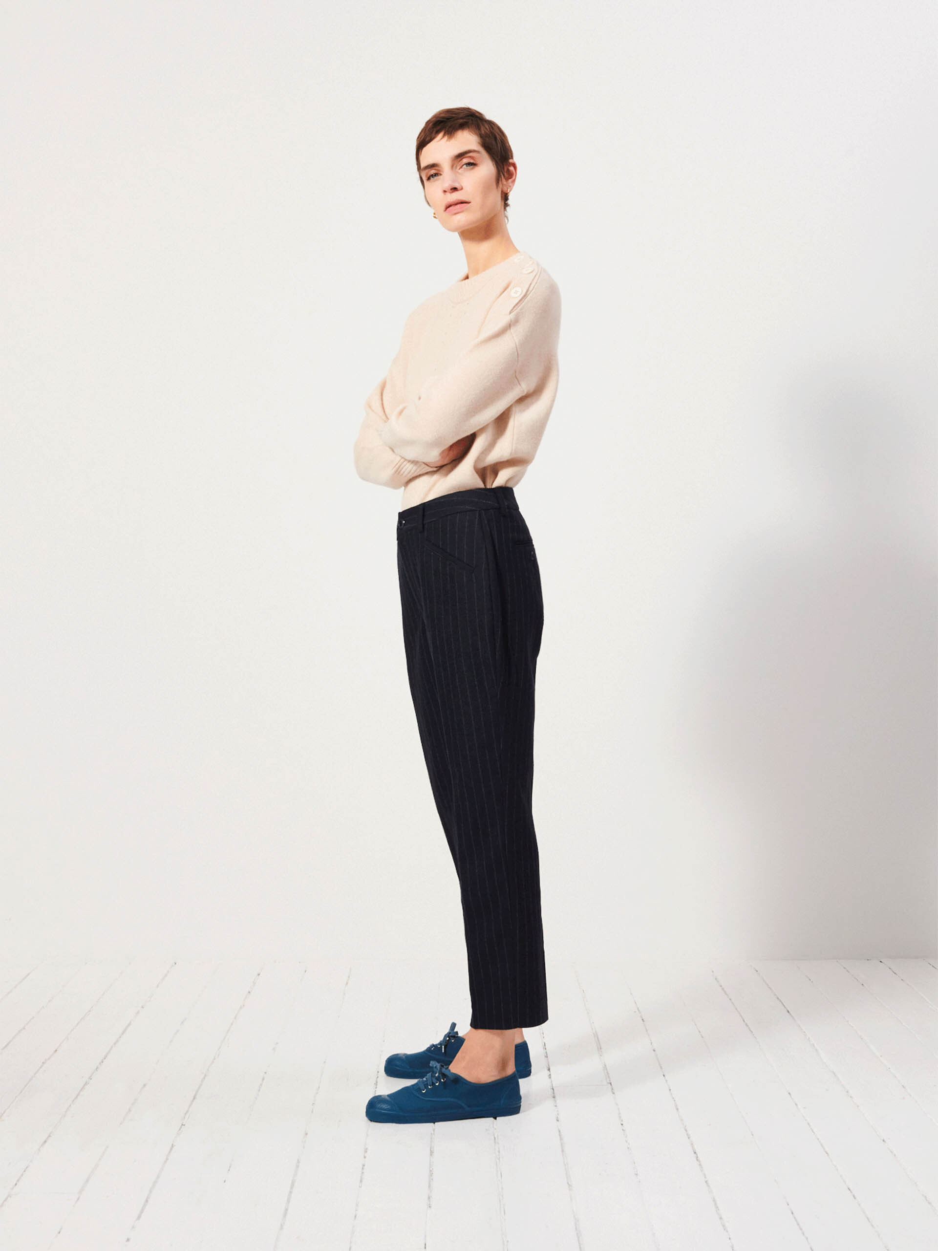 ADEMAR TROUSERS - Mafia stripes , Ready-to-wear Bensimon