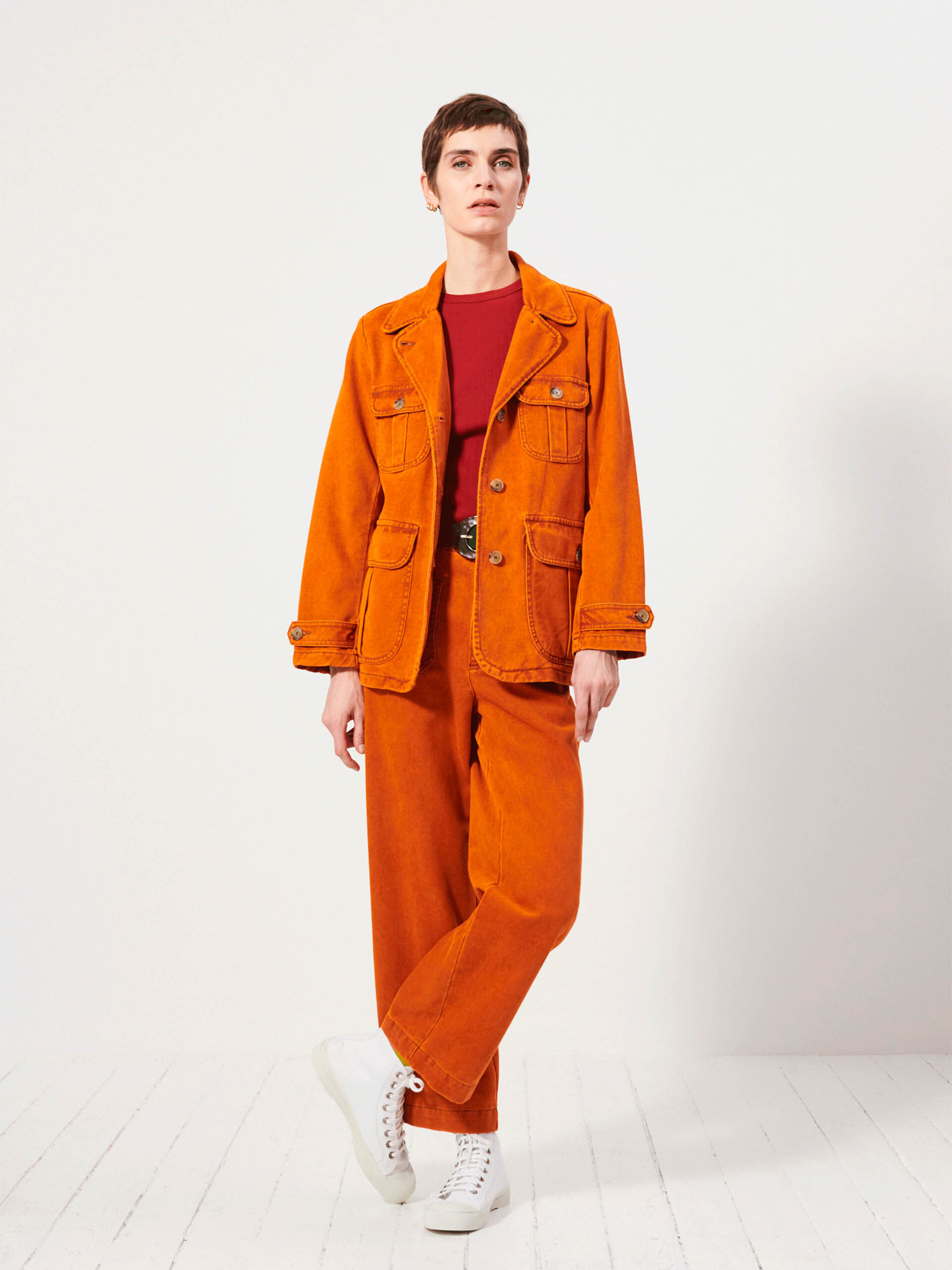 BLUE TROUSERS -  Flame , Ready-to-wear Bensimon
