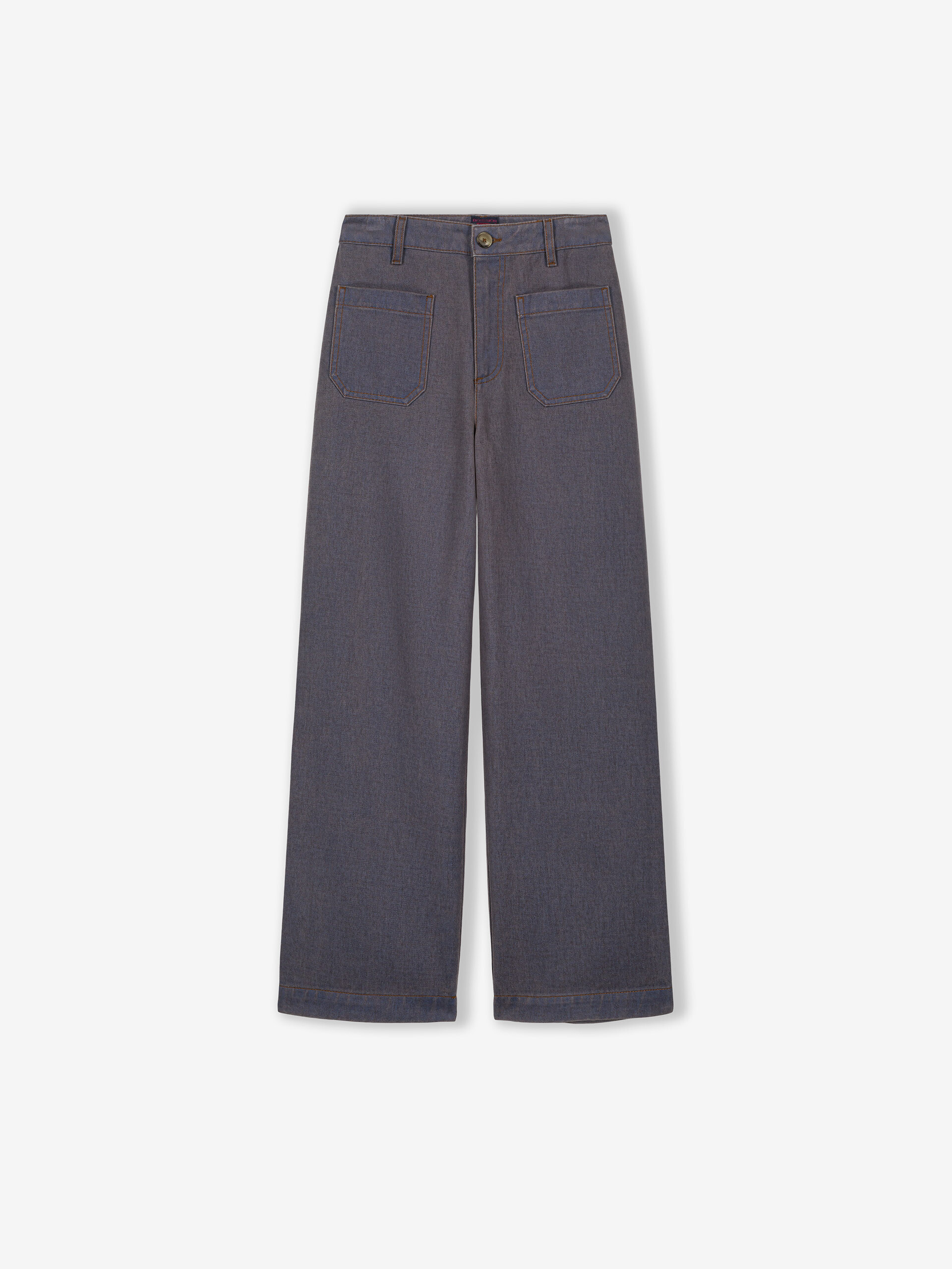 BLUE TROUSERS -  China blue , Ready-to-wear Bensimon