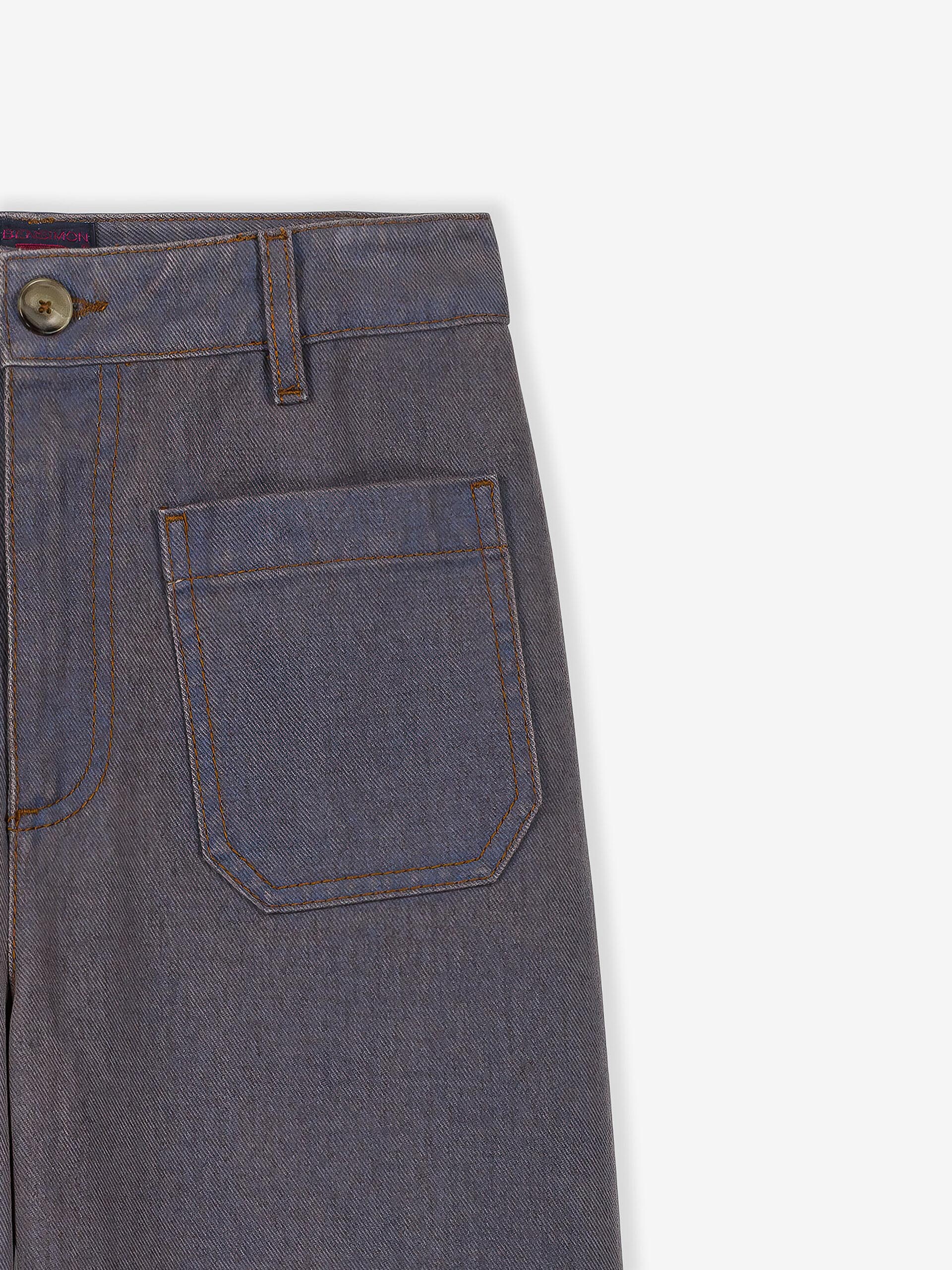 BLUE TROUSERS -  China blue , Ready-to-wear Bensimon