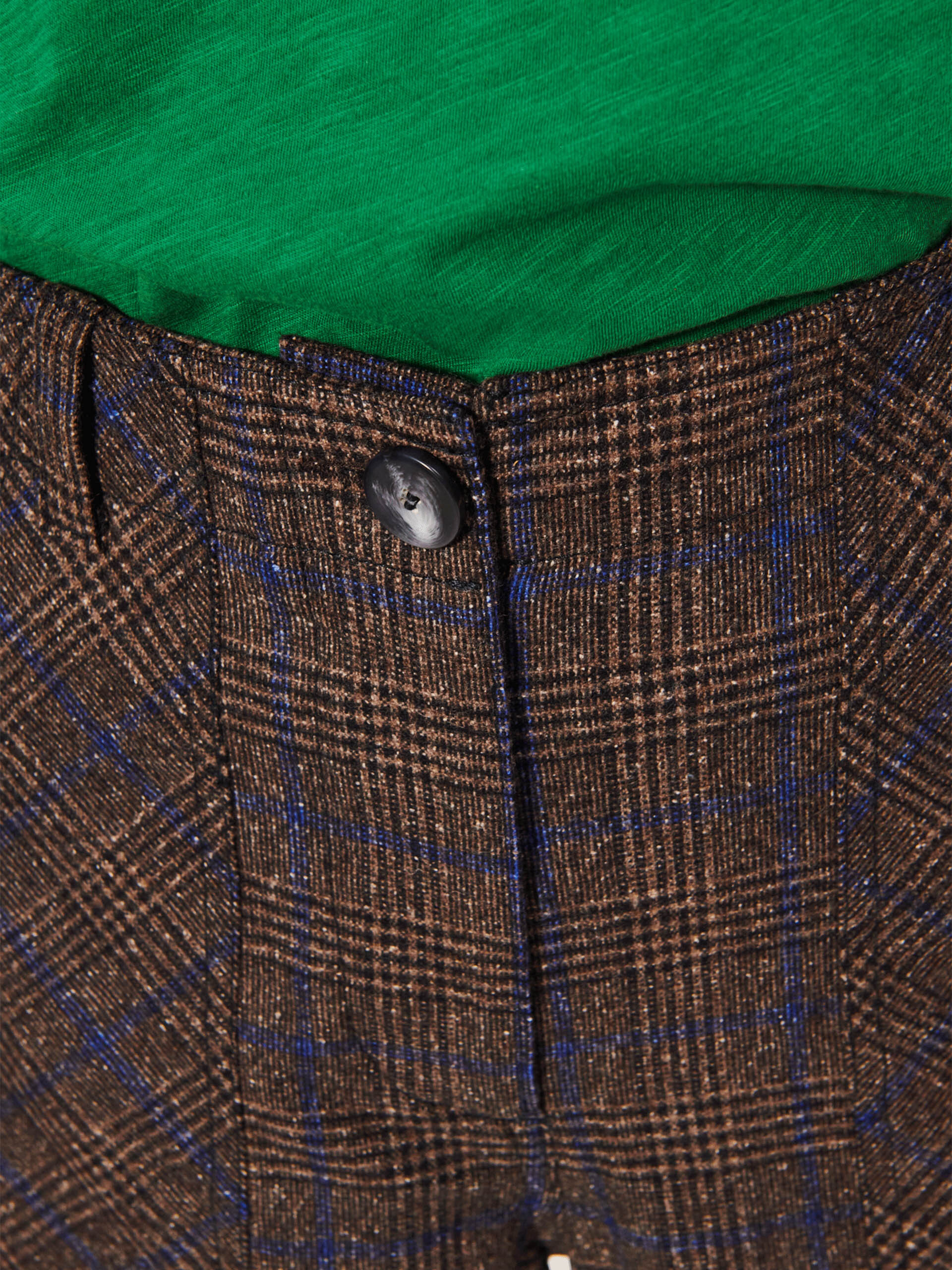 HUGUES TROUSERS - Flanelle checks , Ready-to-wear Bensimon