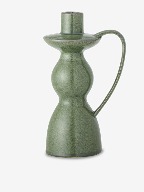 VINTAGE CANDLE HOLDER L -  Green , Home design Bensimon
