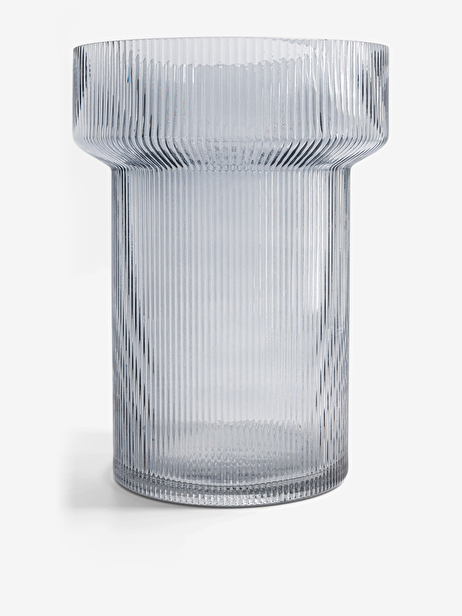 XL GRAY STRIPE VASE -  Grey , Home design Bensimon