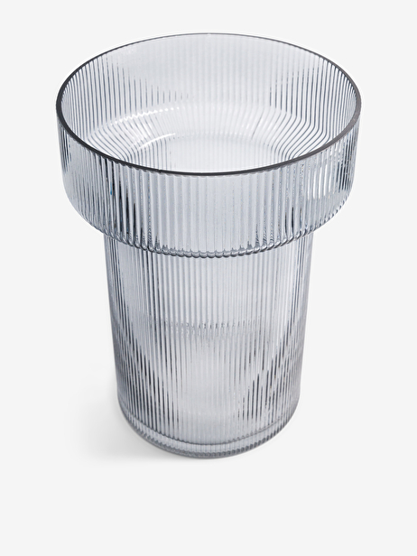 XL GRAY STRIPE VASE -  Grey , Home design Bensimon