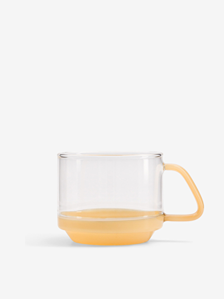 SET 2 MILKY YELLOW CUPS -  Yellow , Home design Bensimon