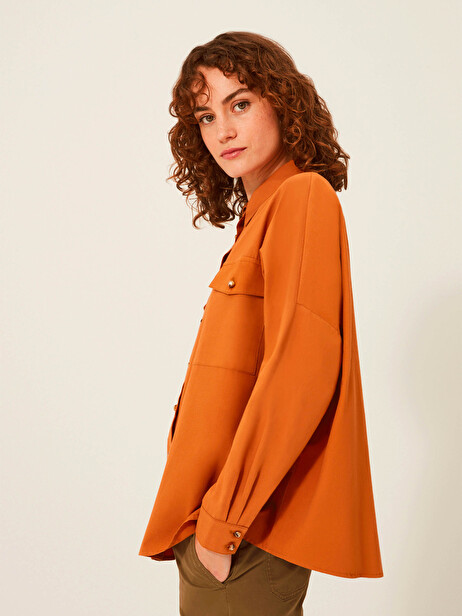 JANICE SHIRT -  Moka , Ready-to-wear Bensimon
