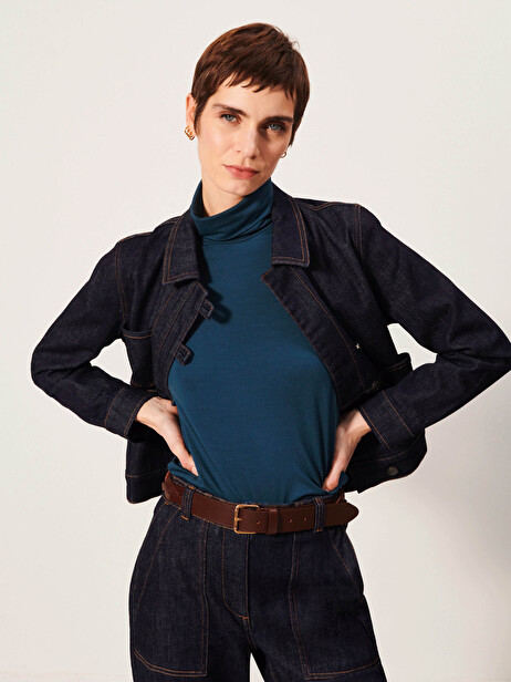 JALILA JACKET -  Jean , Ready-to-wear Bensimon