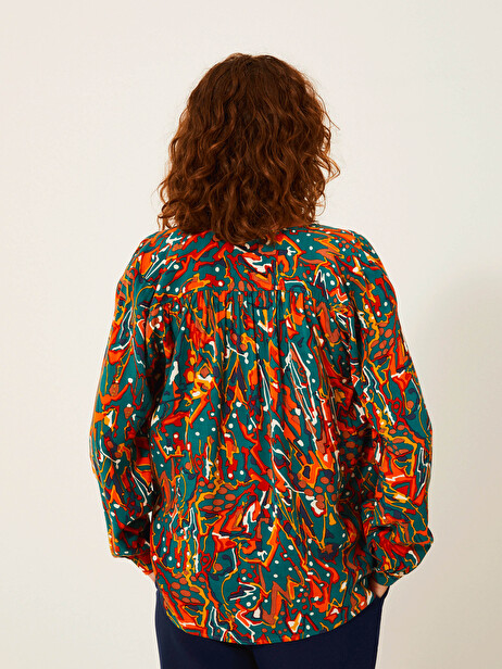JOANIE BLOUSE ML -  Sky view , Ready-to-wear Bensimon