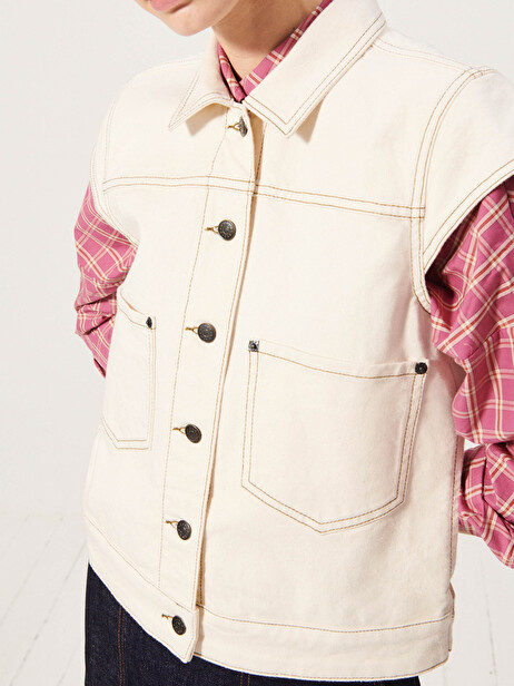 KINDACA JACKET -  Ecru , Ready-to-wear Bensimon