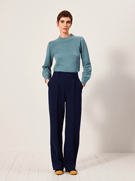 DAMA TROUSERS -  Bleu nuit , Ready-to-wear Bensimon