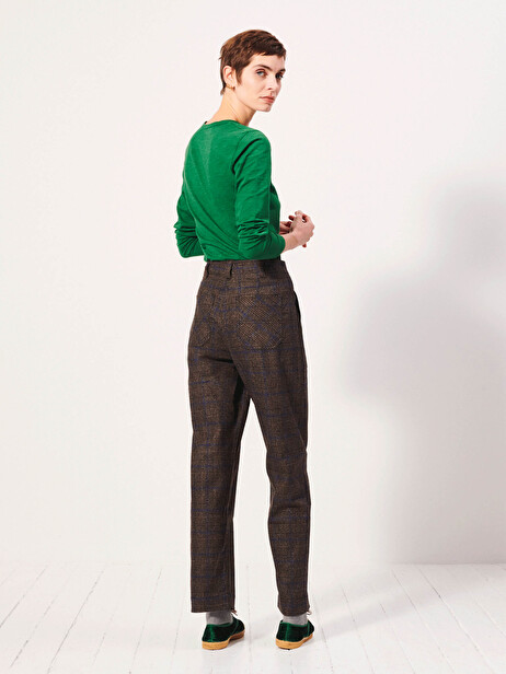 HUGUES TROUSERS -  Flanelle checks , Ready-to-wear Bensimon