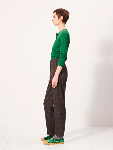 HUGUES TROUSERS -  Flanelle checks , Ready-to-wear Bensimon