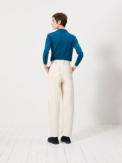 HUGUES TROUSERS -  Ecru , Ready-to-wear Bensimon