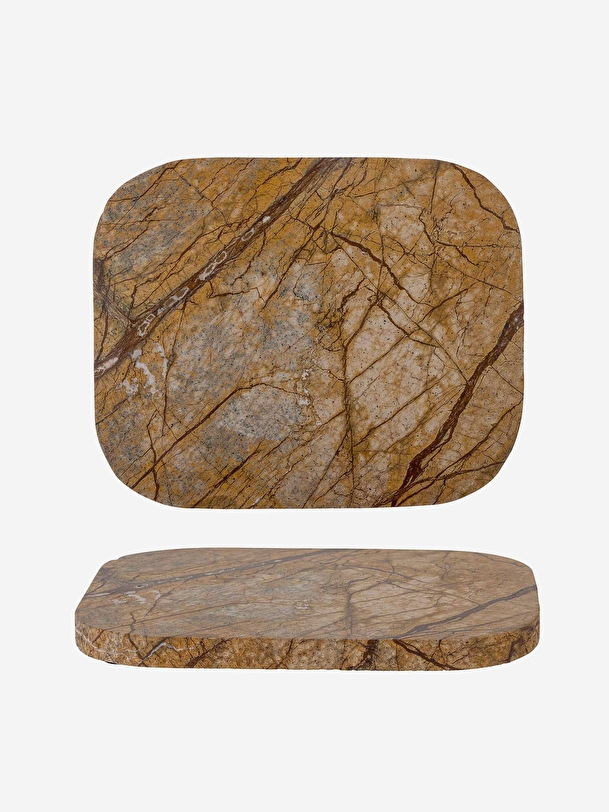 BROWN MARBLE BOARD L 30X24 - Brun , Home design Bensimon