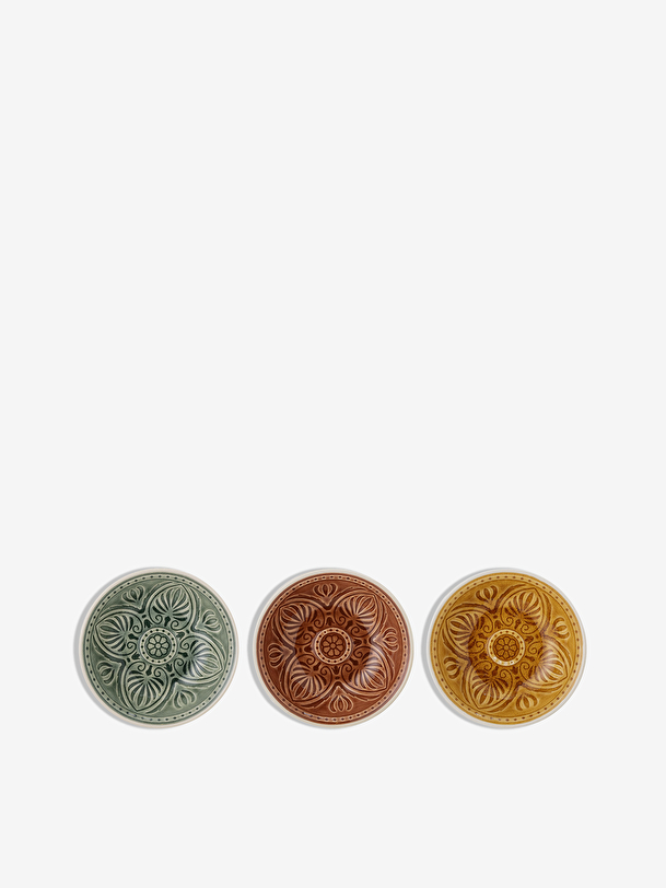 SET OF 3 RETRO GRES BOWLS D13 - Multicolored , Home design Bensimon