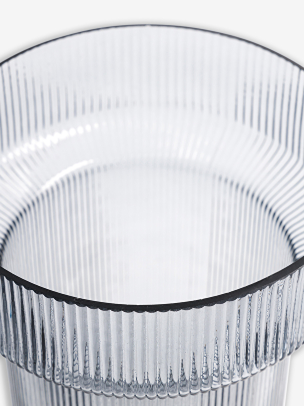 XL GRAY STRIPE VASE -  Grey , Home design Bensimon