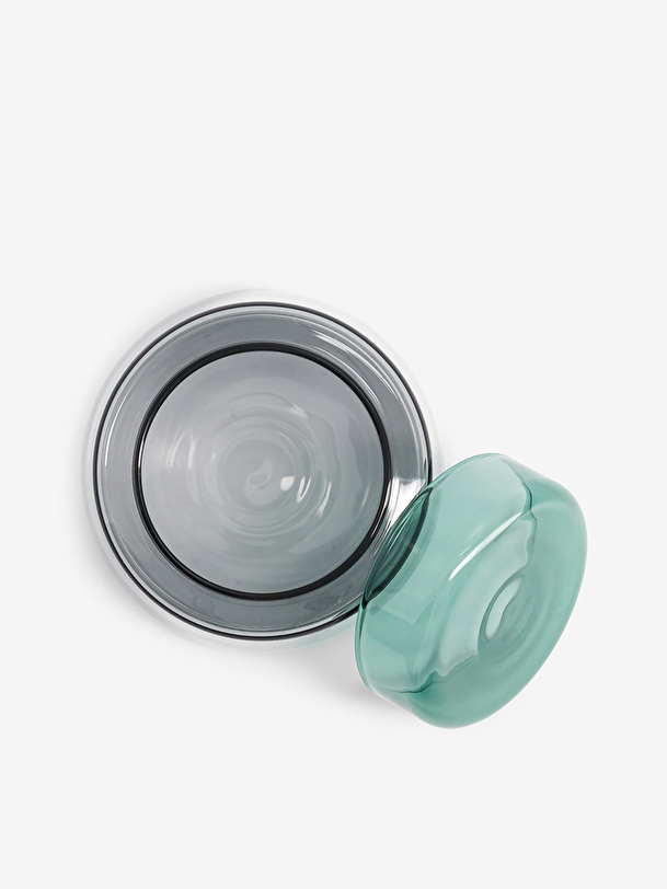 BICOLOR GRAY GREEN POT - Smoke gray , Home design Bensimon