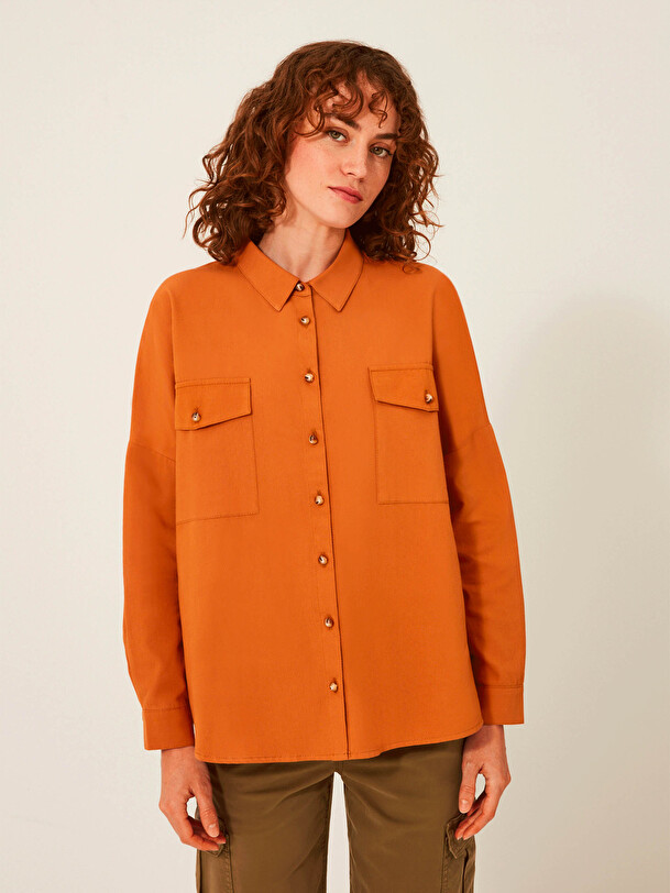 JANICE SHIRT -  Moka , Ready-to-wear Bensimon