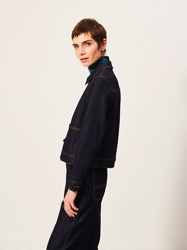 JALILA JACKET -  Jean , Ready-to-wear Bensimon