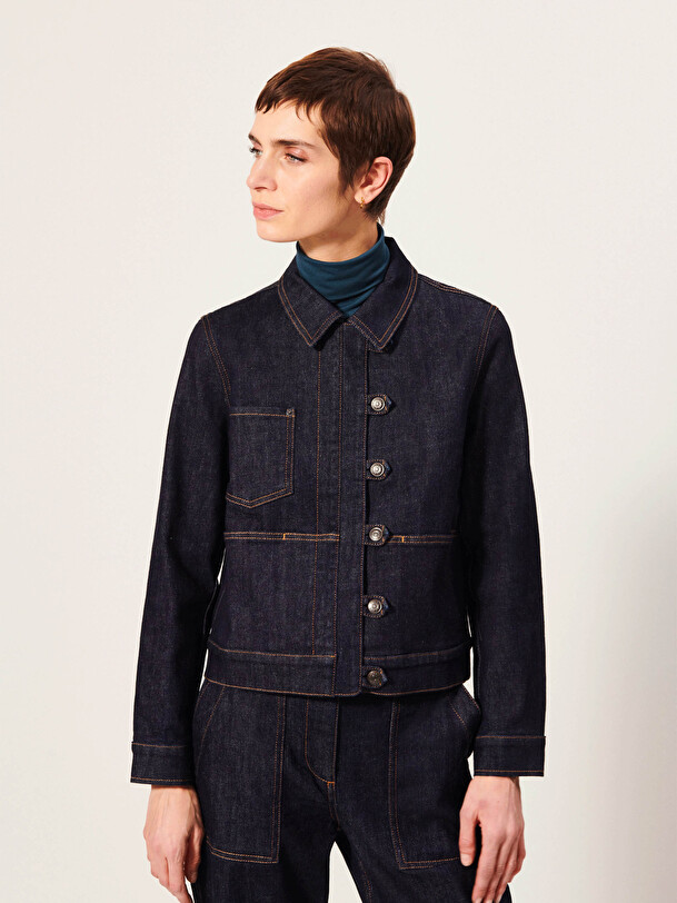 JALILA JACKET -  Jean , Ready-to-wear Bensimon