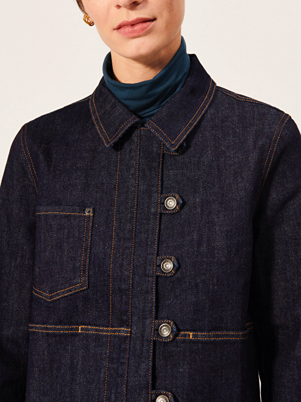 JALILA JACKET -  Jean , Ready-to-wear Bensimon