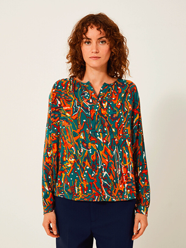 JOANIE BLOUSE ML -  Sky view , Ready-to-wear Bensimon