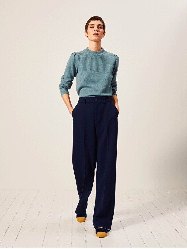 DAMA TROUSERS -  Bleu nuit , Ready-to-wear Bensimon
