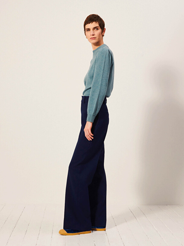 DAMA TROUSERS -  Bleu nuit , Ready-to-wear Bensimon