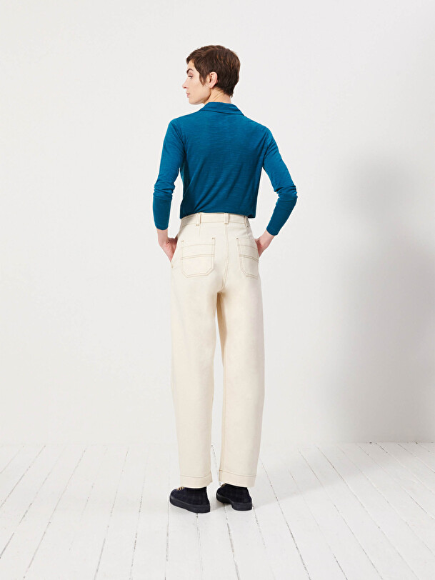 HUGUES TROUSERS -  Ecru , Ready-to-wear Bensimon