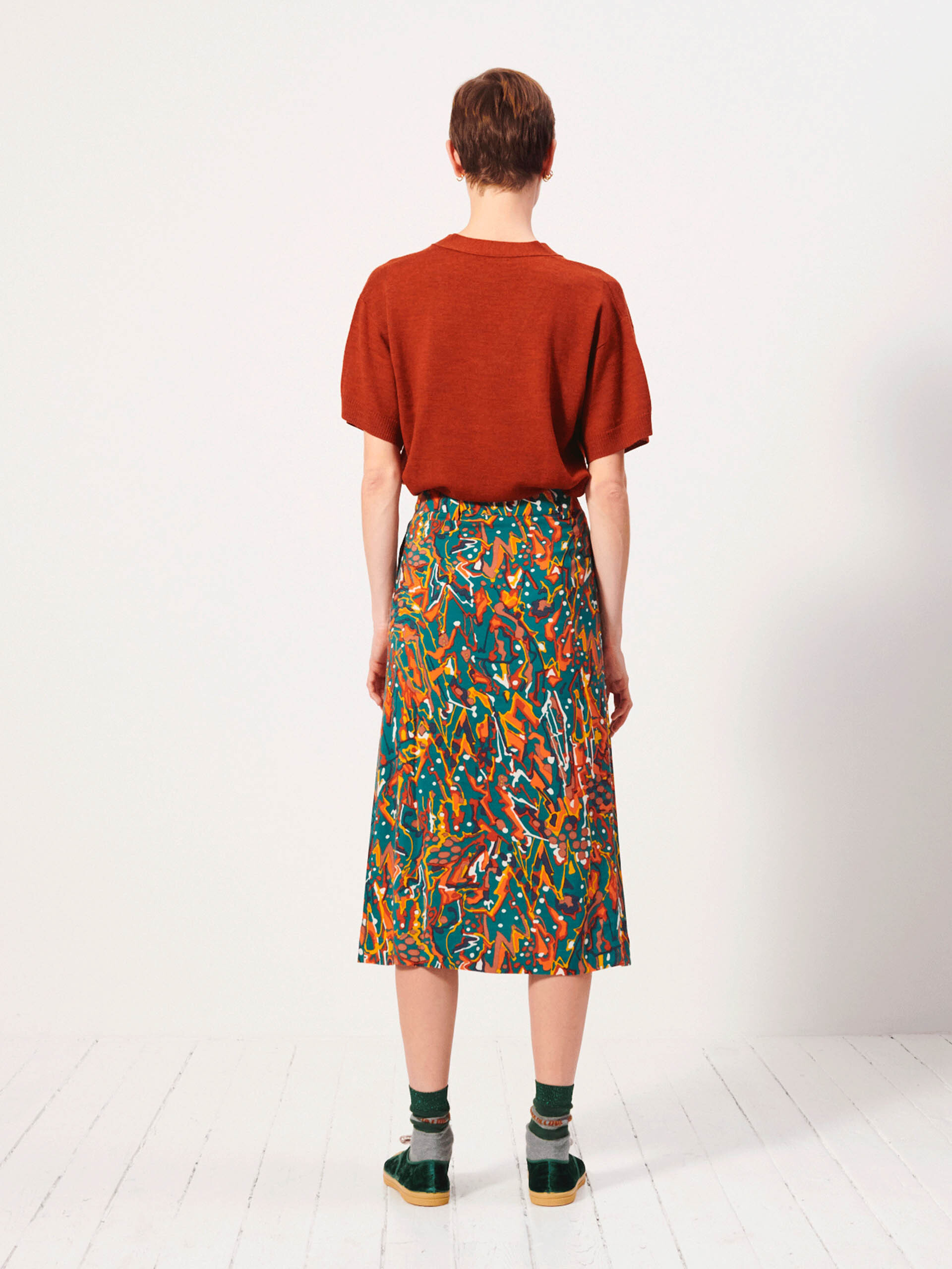IDOYA SKIRT -  Sky view , Ready-to-wear Bensimon
