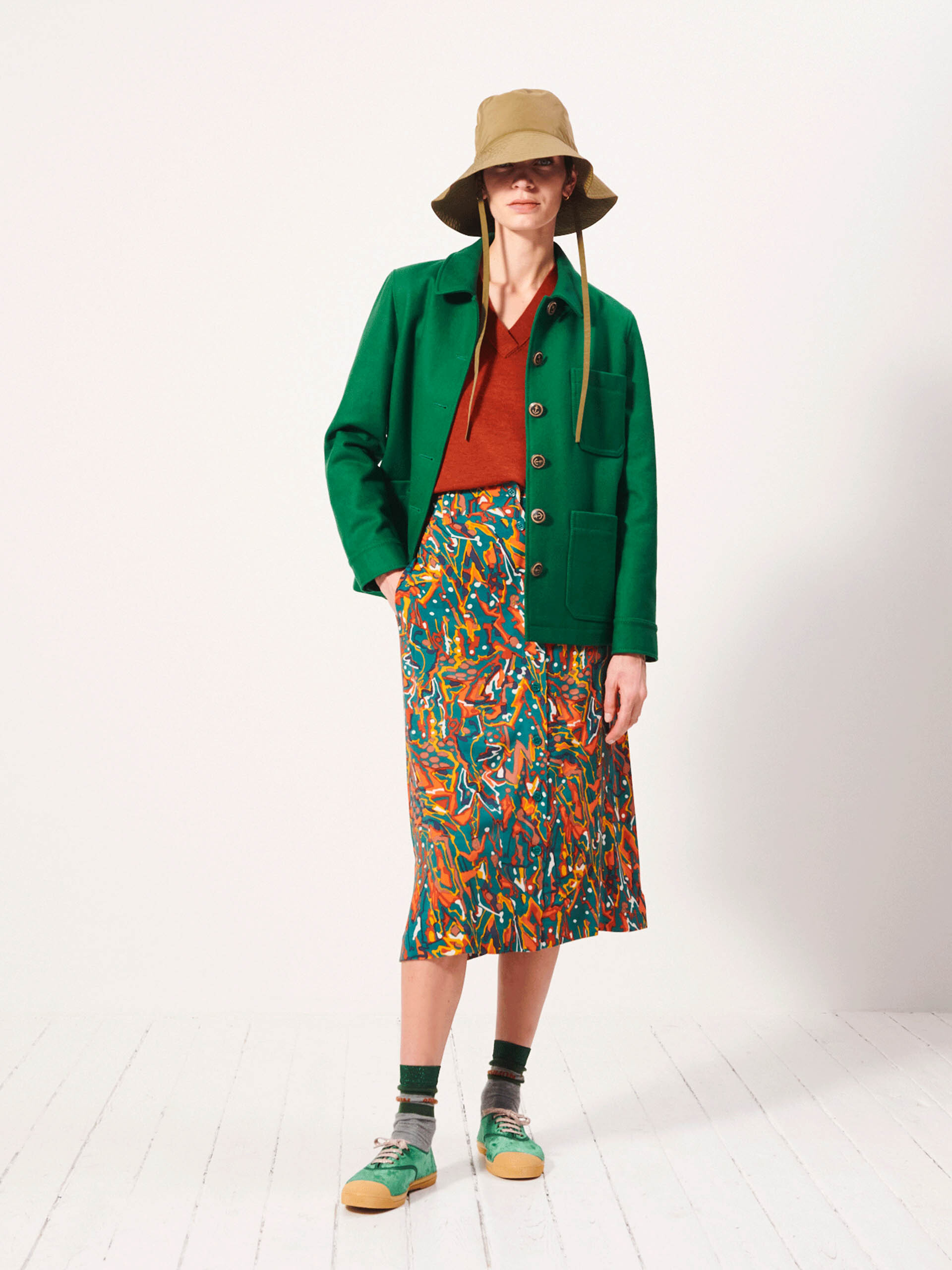 IDOYA SKIRT -  Sky view , Ready-to-wear Bensimon