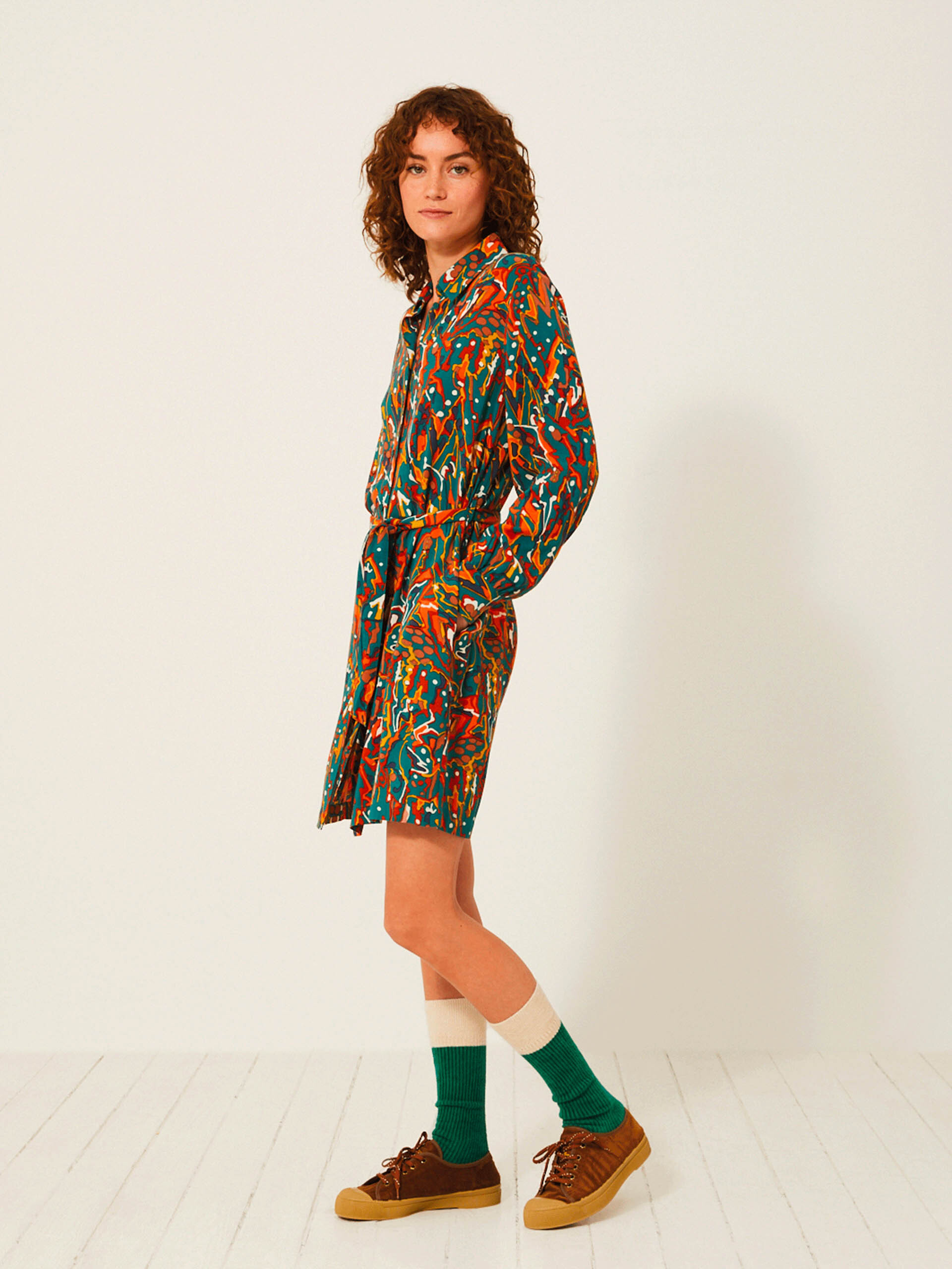 GLADYSA DRESS -  Sky view , Ready-to-wear Bensimon