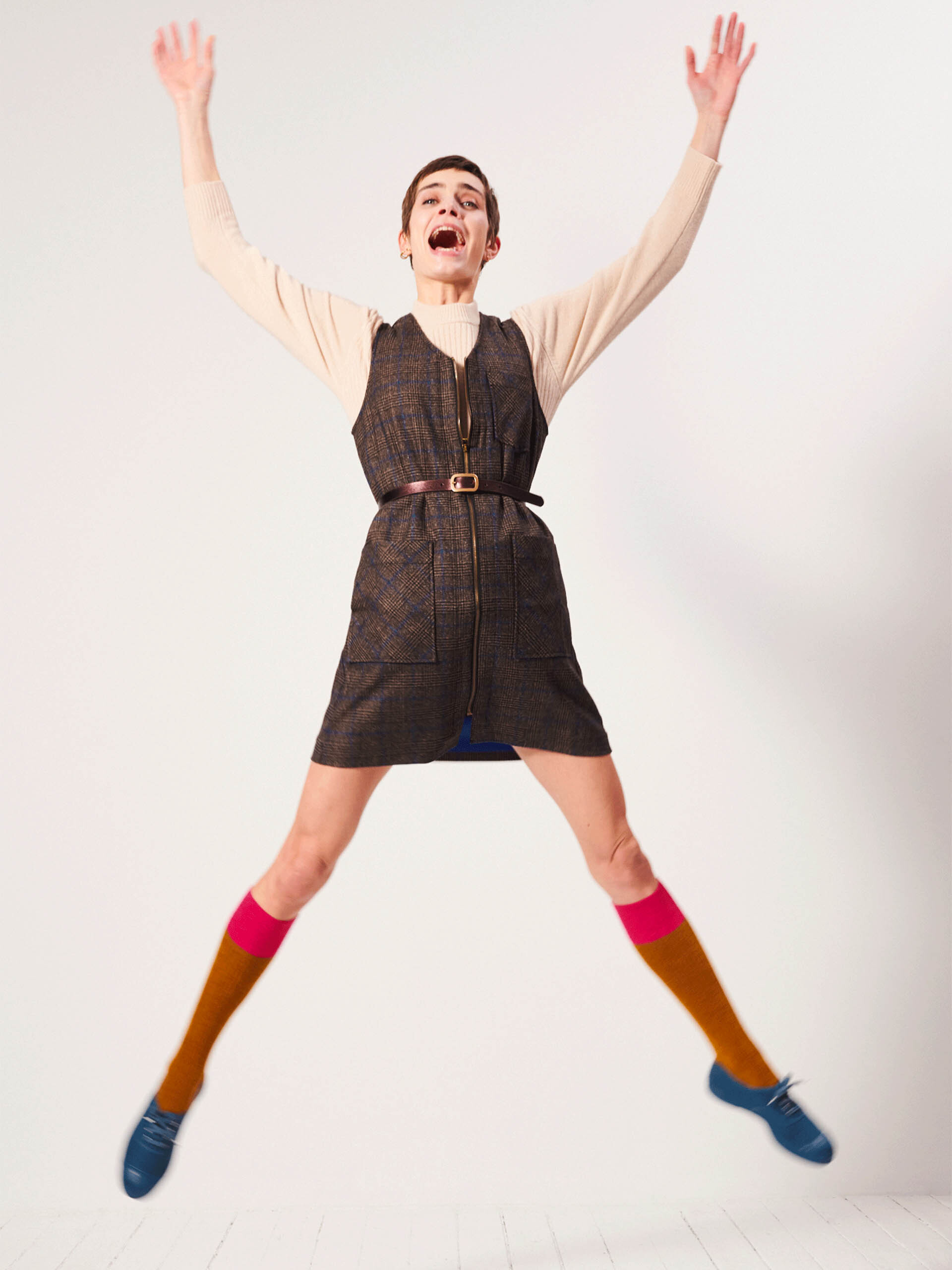 IDEAL DRESS -  Flanelle checks , Ready-to-wear Bensimon